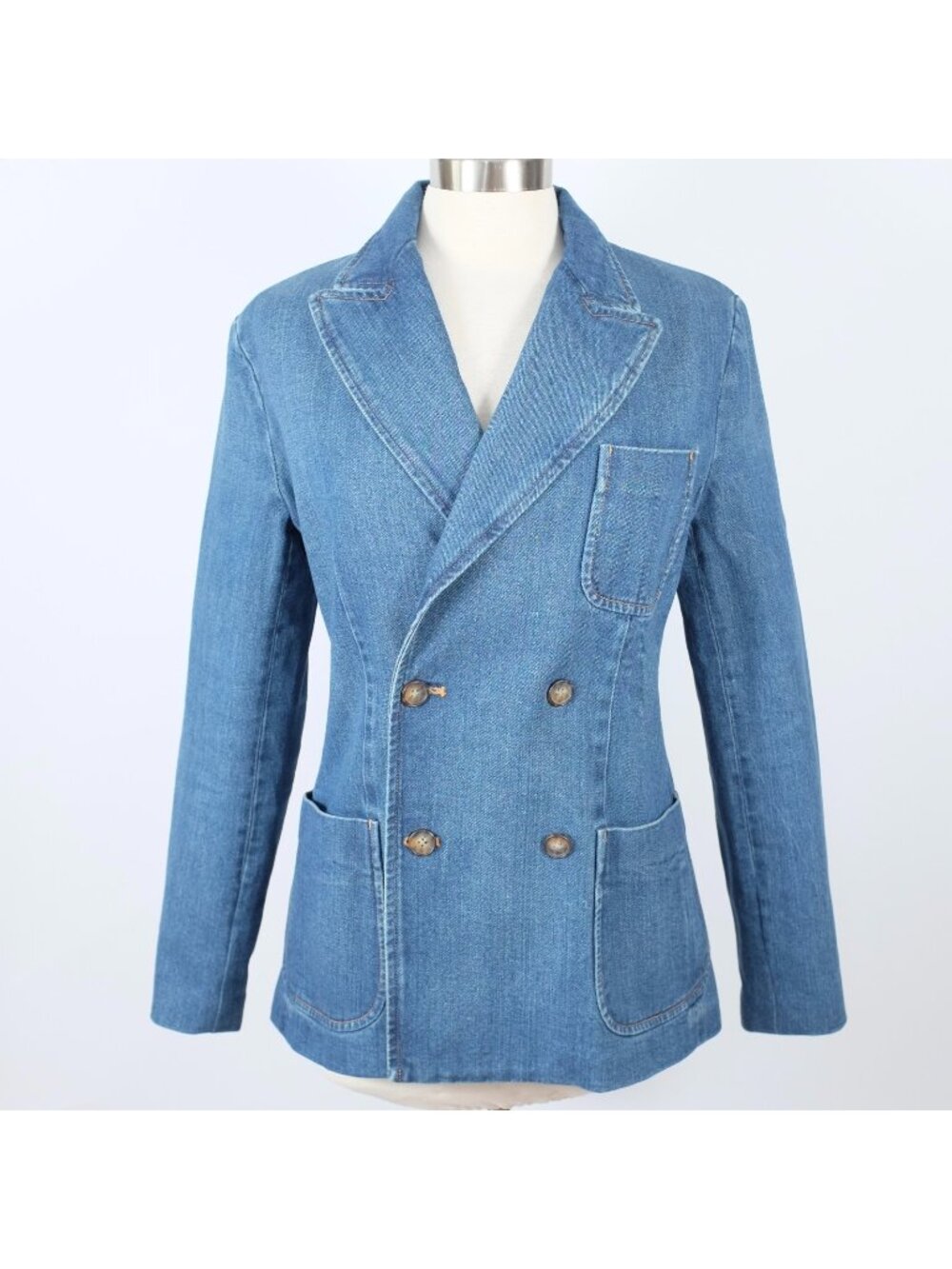 POLO Ralph Lauren Collection denim jacket sz 6 double breasted